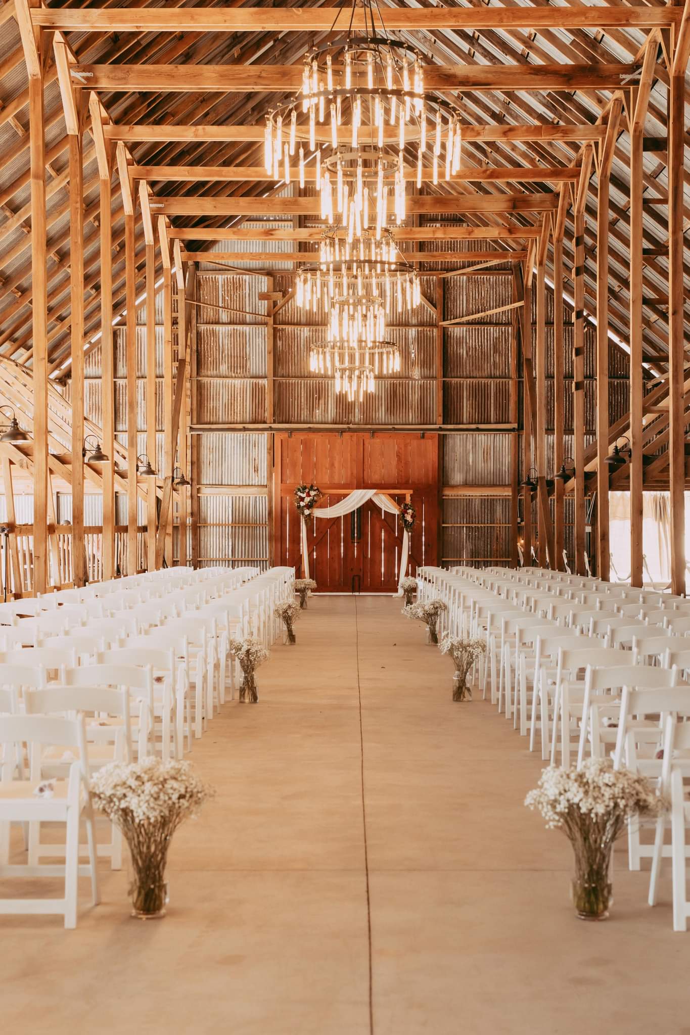 The inside of the old hay barn
